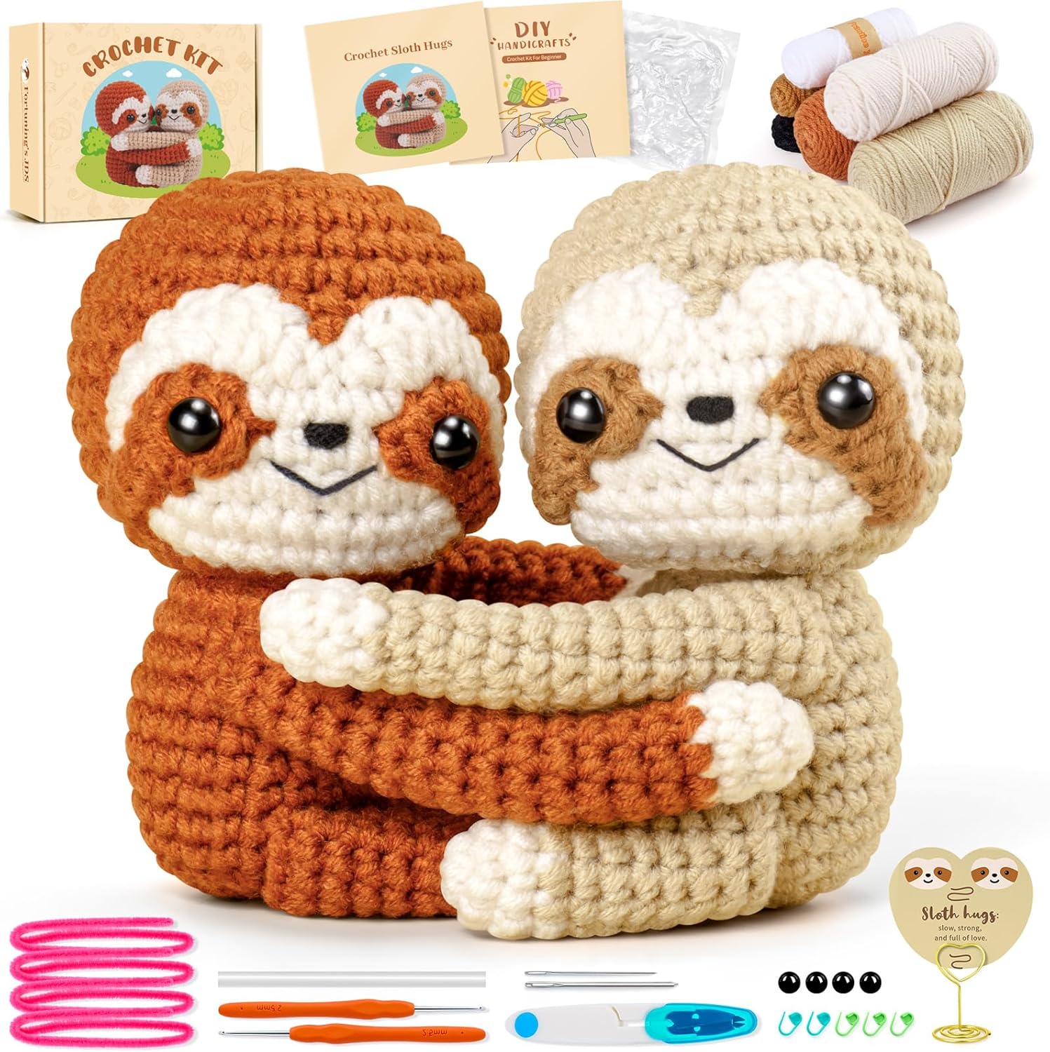 Crochet Sloth Hugs