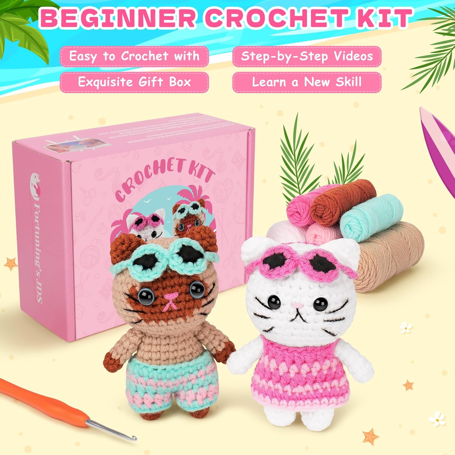 Crochet Beach Kitties