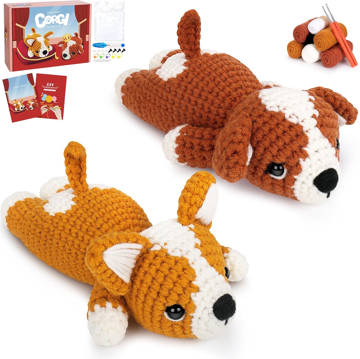Crochet Corgi 2pcs