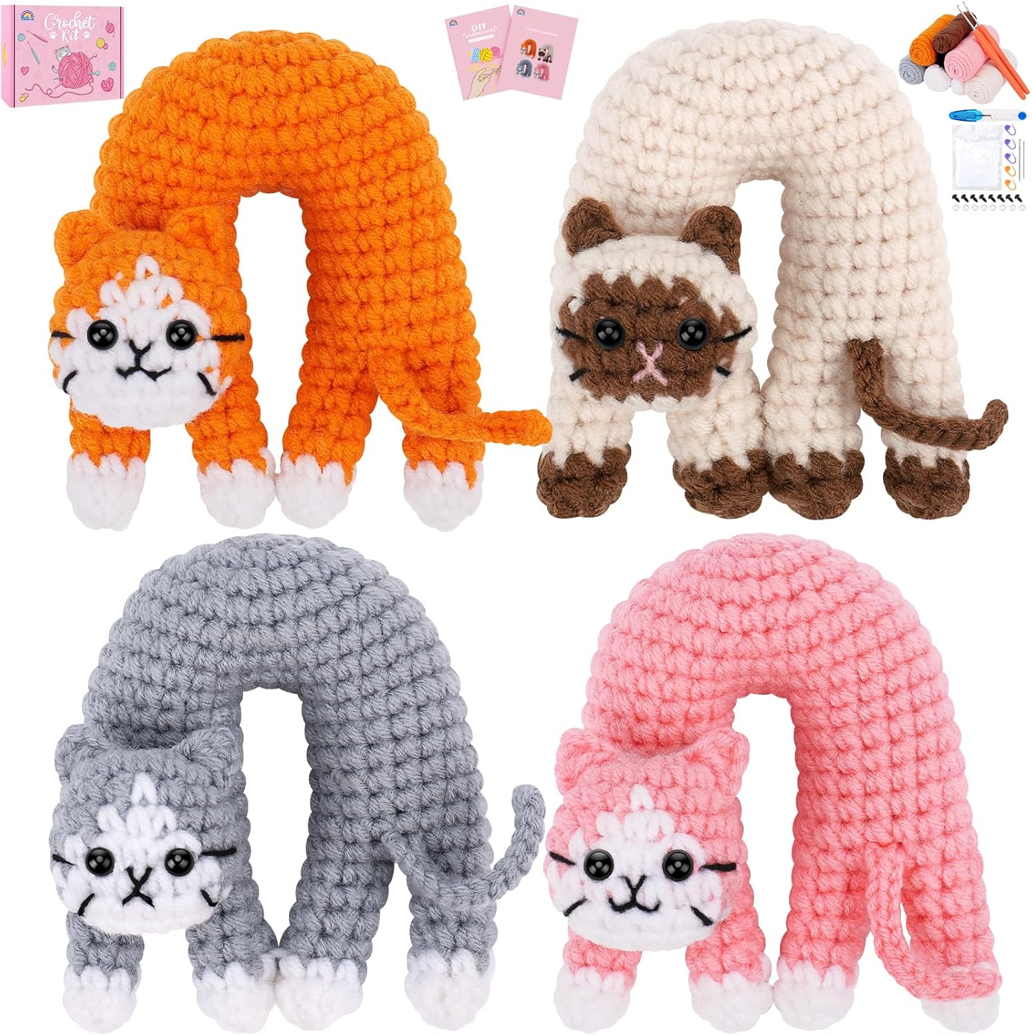 Crochet Noodle Cats